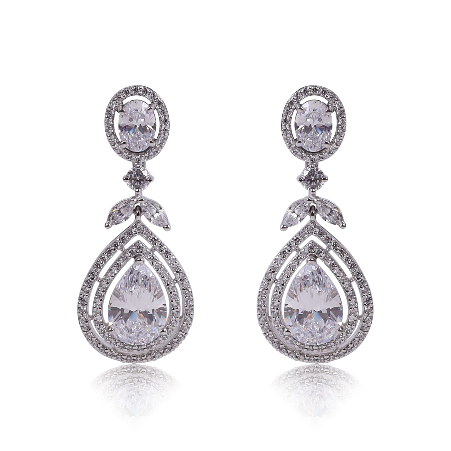 Pear drop earrings