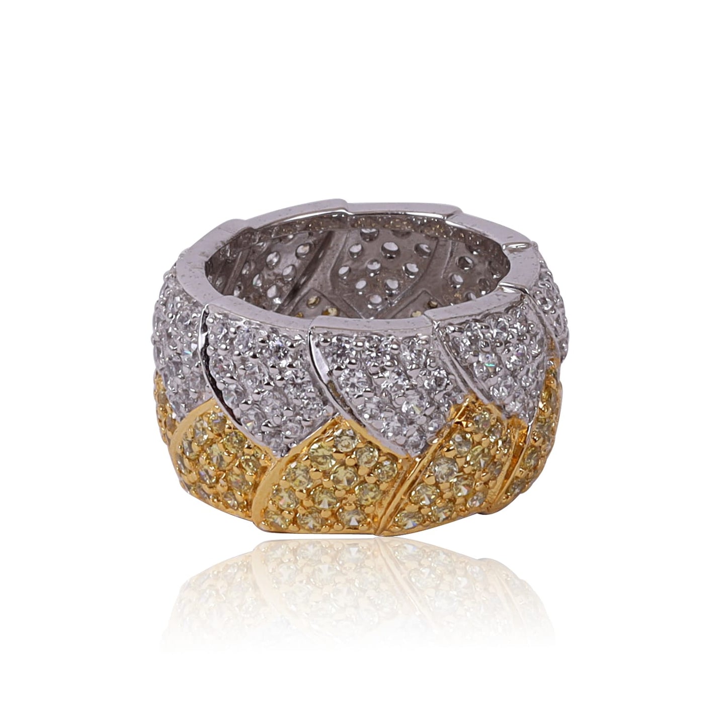 Twin Finish Lotus Ring