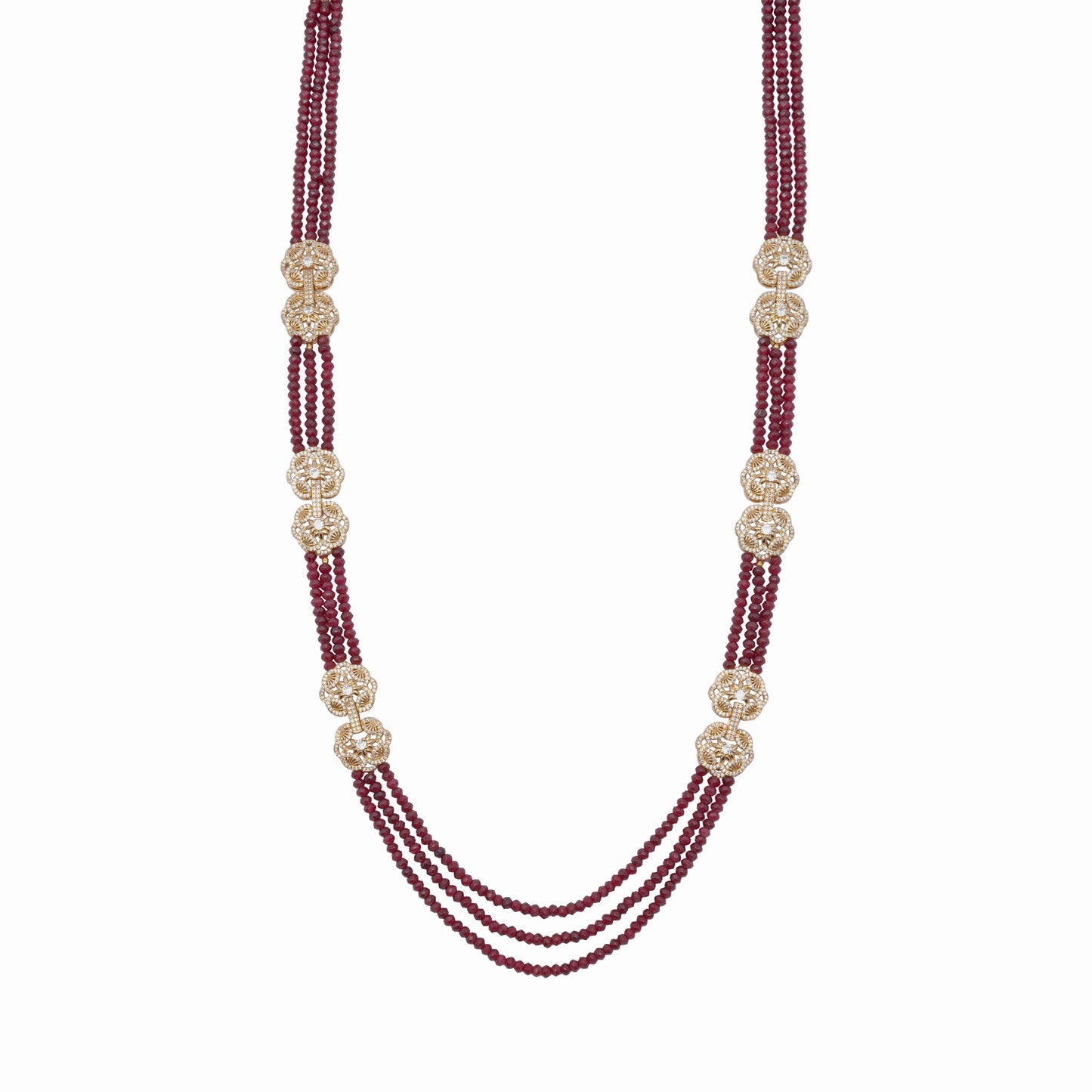 Ruby Agats Necklace