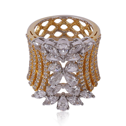 Gold mesh ring