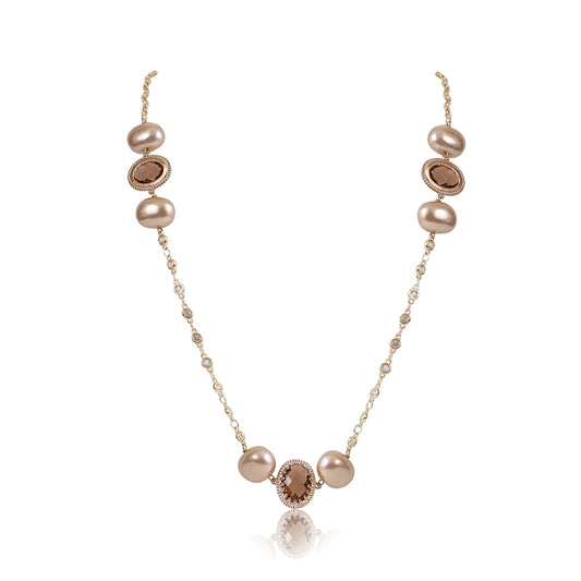 Pearl cluster necklace