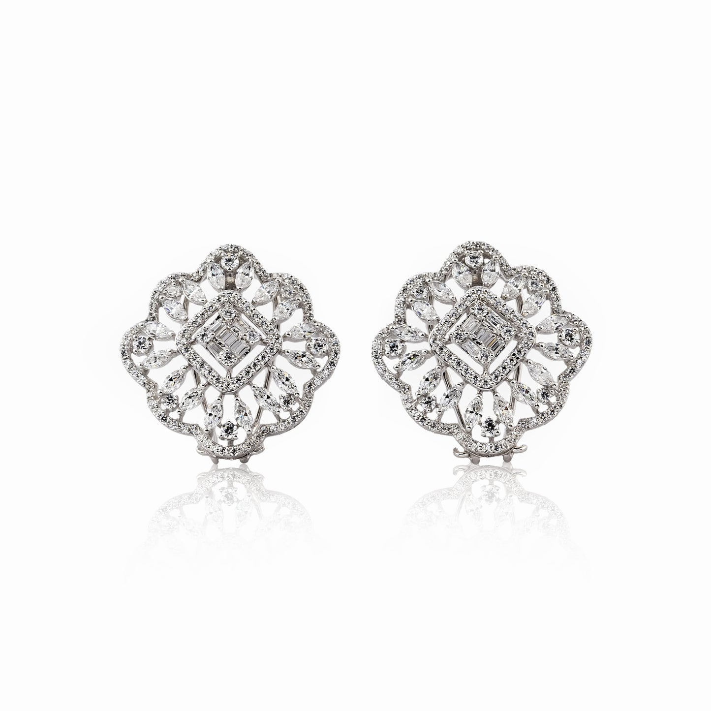 Princess & marquise studs