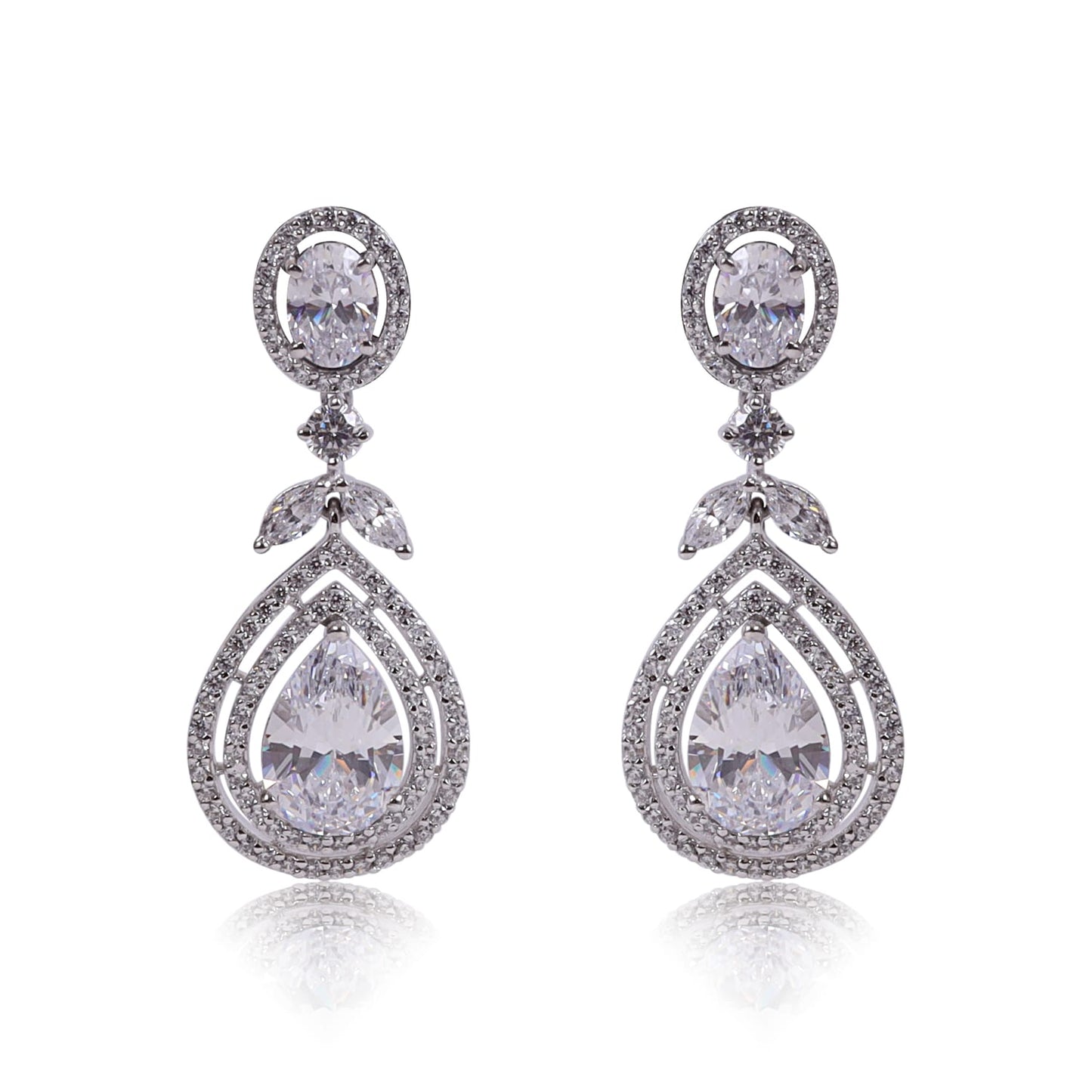 Pear drop earrings