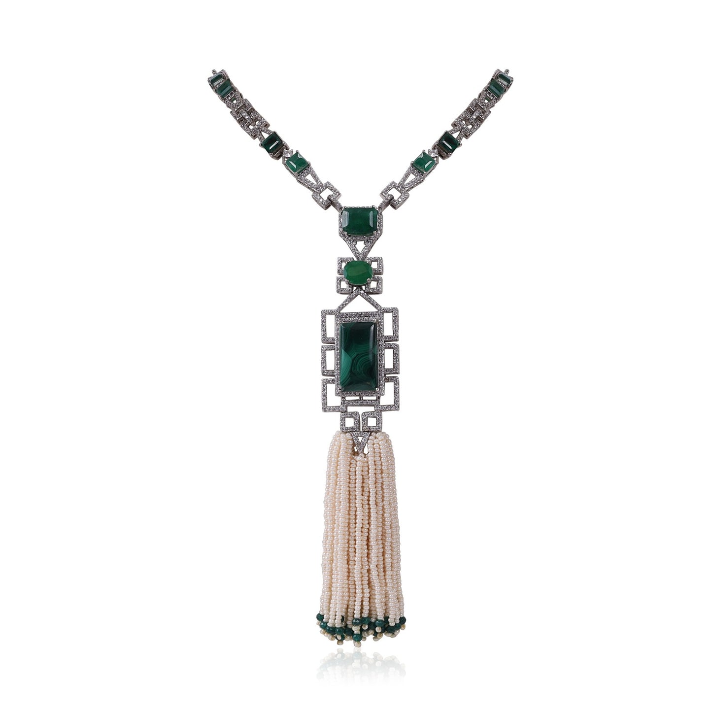 Triple Emerald Necklace