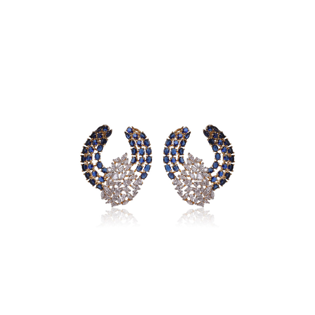 Triple Ring Sapphire Marquise Cluster Balis