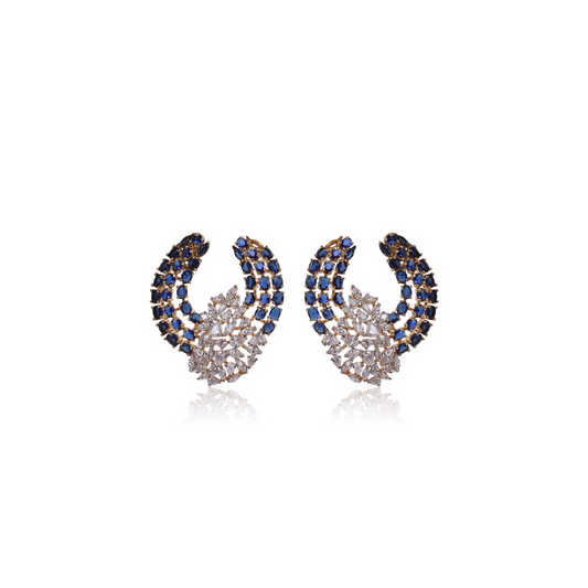 Triple Ring Sapphire Marquise Cluster Balis