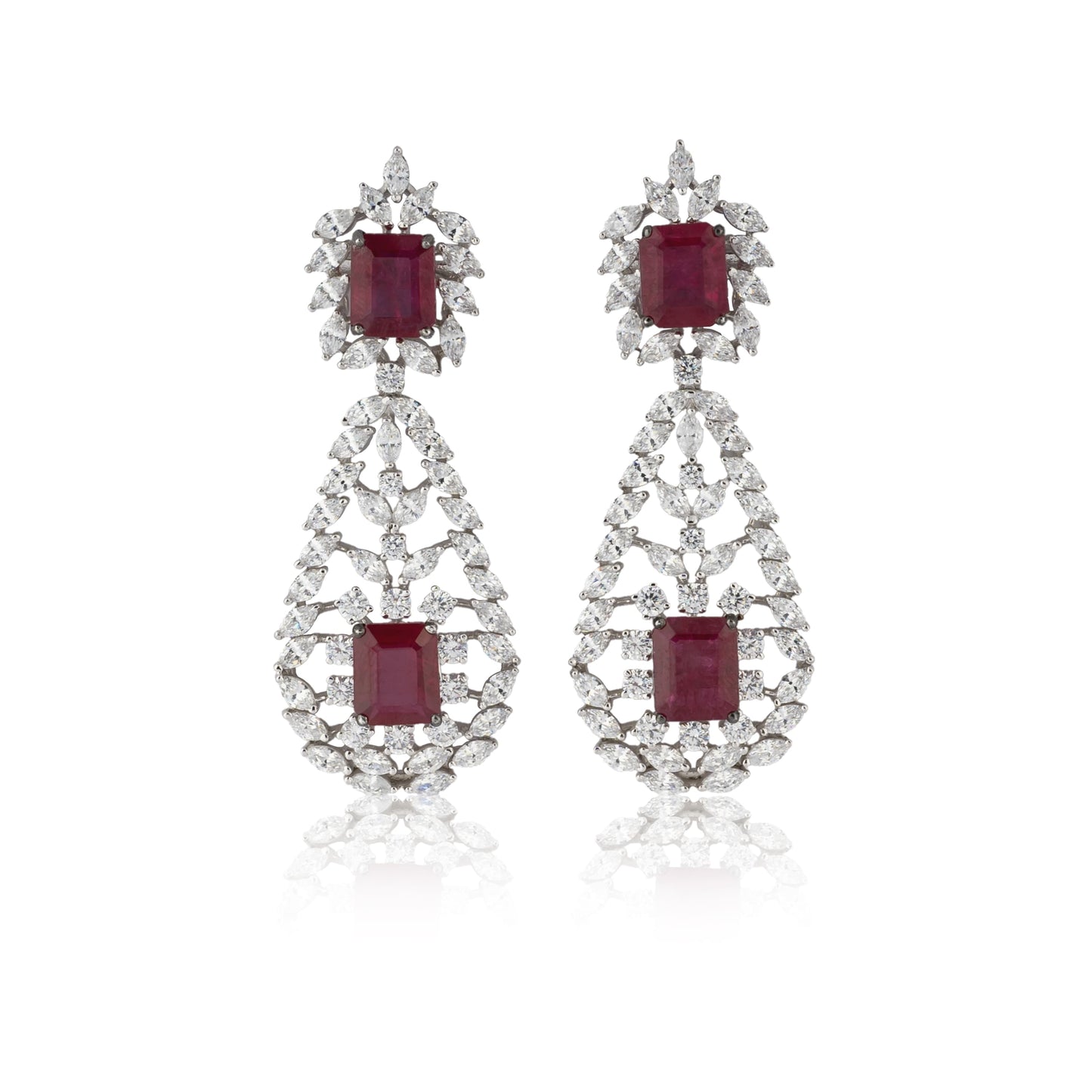 Twin Ruby earrings