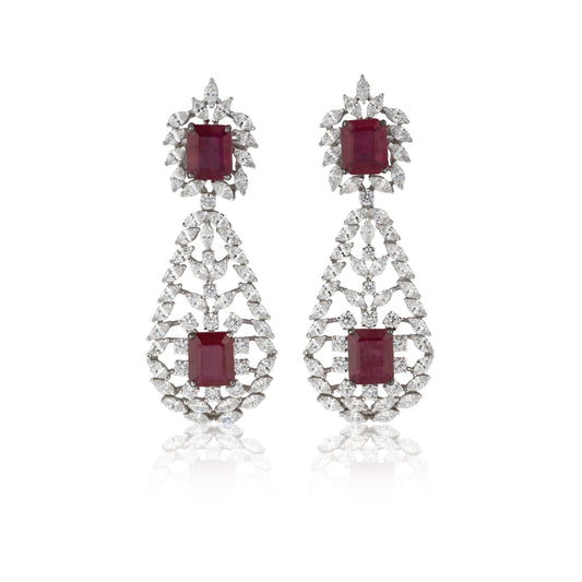 Twin Ruby earrings