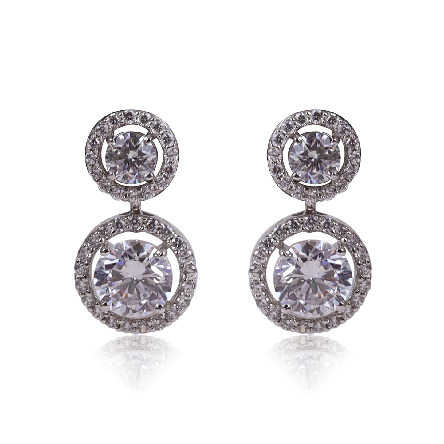 Twin Solitaire earrings