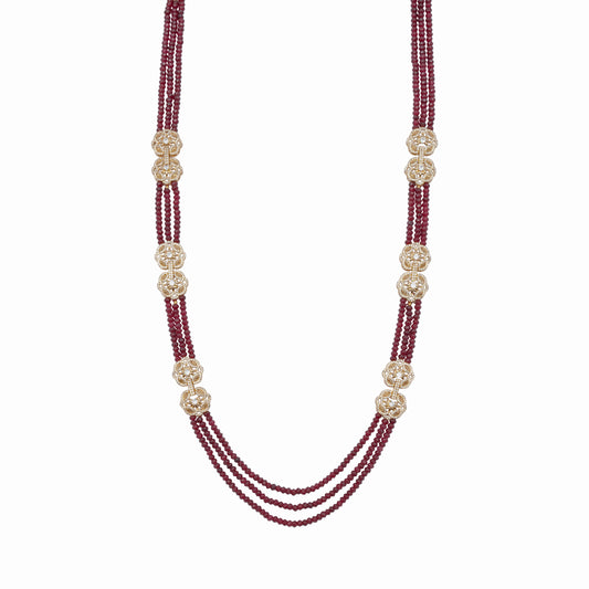 Ruby Agats Necklace